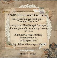 Kurs 6X8 Album med 49 and Market - Fredrika