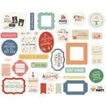 Carta Bella Cardstock Die-Cuts 34/Pkg - They Say It�s Your Birthday Ephemera
