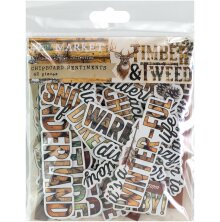 49 And Market Chipboard Set - Timber &amp; Tweed Sentiments