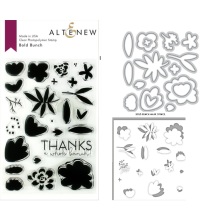 Altenew Clear Stamps 4X6 + Stencil, Die Set - Bold Bunch  UTG�ENDE