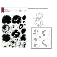 Altenew Clear Stamps 6X8 + Stencil, Die Set - Antique Roses UTG�ENDE