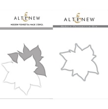 Altenew Stencil 6X6 + Die Set - Modern Poinsettia  UTG�ENDE
