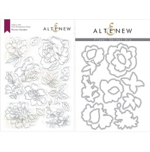 Altenew Clear Stamps 6X8 + Die Set - Flower Garden