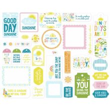 Echo Park Cardstock Die-Cuts 34/Pkg - You Are My Sunshine Frames &amp; Tags