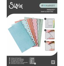 Sizzix Thinlits Die Set By 49 And Market - Snap And Swap