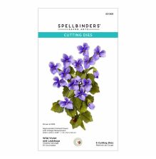 Spellbinders Dies - Wild Violet and Ladybugs