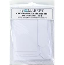 49 And Market Create-An-Album Foundation Inserts - Assortment 1 White
