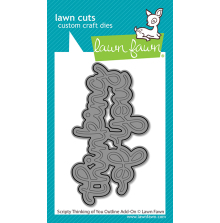 Lawn Fawn Dies - Scripty Thinking of You outline Add-On LF4049