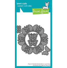 Lawn Fawn Dies - Magic Iris Butterfly Wreath Add-On LF4046