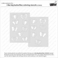 Lawn Fawn Coloring Stencils - I Like Big Butterflies LF4026