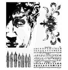 Tim Holtz Cling Stamps 7X8.5 - Artful Artifacts CMS080