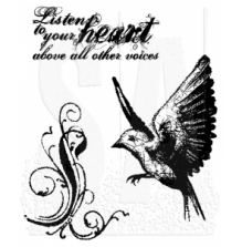 Tim Holtz Cling Stamps 7X8.5 - Take Flight CMS017