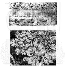 Tim Holtz Cling Stamps 7X8.5 - Weathered Textiles CMS023