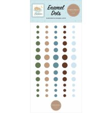 Carta Bella Adhesive Enamel Dots 60/Pkg - Little Lullabies Baby Boy