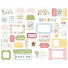 Echo Park Cardstock Die-Cuts 33/Pkg - In Full Bloom Frames &amp; Tags