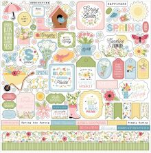 Echo Park Cardstock Stickers 12X12 - In Full Bloom