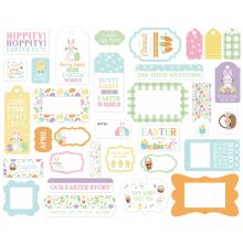Echo Park Cardstock Die-Cuts 33/Pkg - Easter Basket Frames &amp; Tags