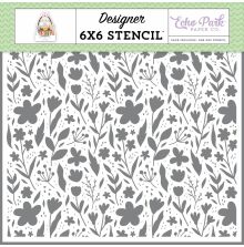 Echo Park Easter Basket Stencil 6X6 - Spring Stems