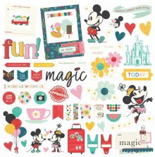 Simple Stories Chipboard Pieces 58/Pkg - Say Cheese Happiest Place
