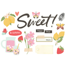 Simple Stories Simple Page Pieces - Pink Lemonade