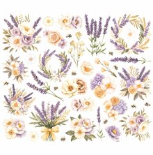 Simple Stories Bits &amp; Pieces Die-Cuts 38/Pkg - Simple Vintage Lavender Fields Fl