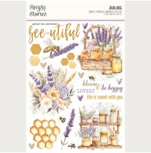 Simple Stories Rub Ons - Simple Vintage Lavender Fields