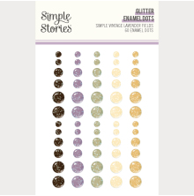 Simple Stories Enamel Dots 60/Pkg - Simple Vintage Lavender Fields