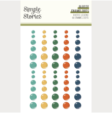 Simple Stories Enamel Dots 60/Pkg - Rustic Legend