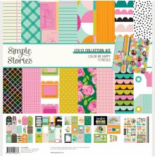 Simple Stories Collection Kit 12X12 - Color Me Happy