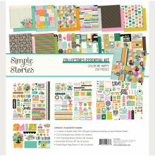 Simple Stories Collectors Essential Kit 12X12 - Color Me Happy