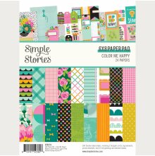 Simple Stories Double-Sided Paper Pad 6X8 - Color Me Happy