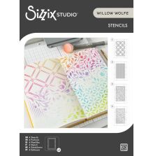 Sizzix Studio Layered Stencils by Willow Wolfe - Backgrounds
