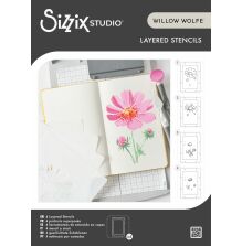 Sizzix Studio Layered Stencils by Willow Wolfe - Cosmo