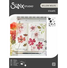 Sizzix Studio Clear Stamp Set by Willow Wolfe - Wild Blooms