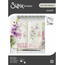 Sizzix Studio Clear Stamp Set by Willow Wolfe - Love Letters