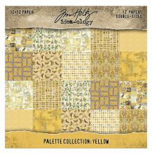 Tim Holtz Idea-ology Double- Sided Cardstock 12X12 - Yellow