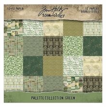 Tim Holtz Idea-ology Double- Sided Cardstock 12X12 - Green