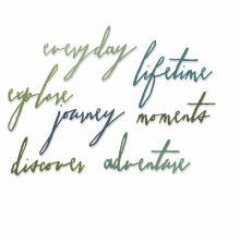 Tim Holtz Sizzix Thinlits Dies - Handwritten Journey