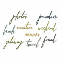 Tim Holtz Sizzix Thinlits Dies - Handwritten Vacation