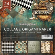 Memory Place Collage Origami Papers 6X6 24/Pkg - Visonaries