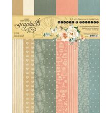 Graphic 45 Patterns &amp; Solids Collection Pack 8.5X11 - Always &amp; Forever
