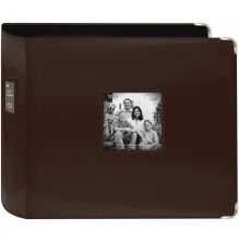 Pioneer 3-Ring Sewn Leatherette Album 12X12 - Brown