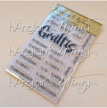 h�nglar &amp; Wings Clear Stamps - Grattiskombinationer #3