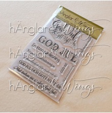 h�nglar &amp; Wings Clear Stamps - �rets Jultexter 2025