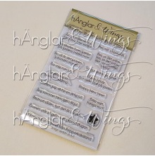 h�nglar &amp; Wings Clear Stamps - Juls�nger #2