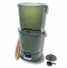 Bokashi Essential olivgr�n - 2 kranhinkar med bas + 1 kg svenskt bokashistr�