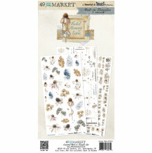49 And Market Rub-On Transfer Set 6X12 - Faded Memory Lane Essential