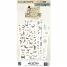 49 And Market Rub-On Transfer Set 6X12 - Faded Memory Lane Blendable