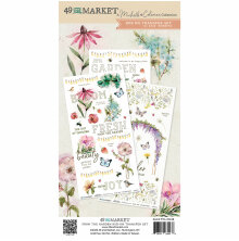 49 And Market Rub-On Transfer Set 6X12 - From the Garden