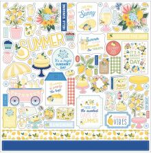 Carta Bella Cardstock Stickers 12X12 - Lemonade